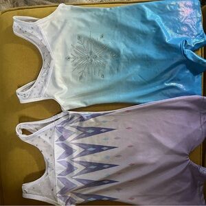 Blue and Purple, black Gymnastics Sparkle Leotards